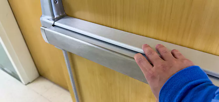 Installing a Push Bar on a Door Woburn